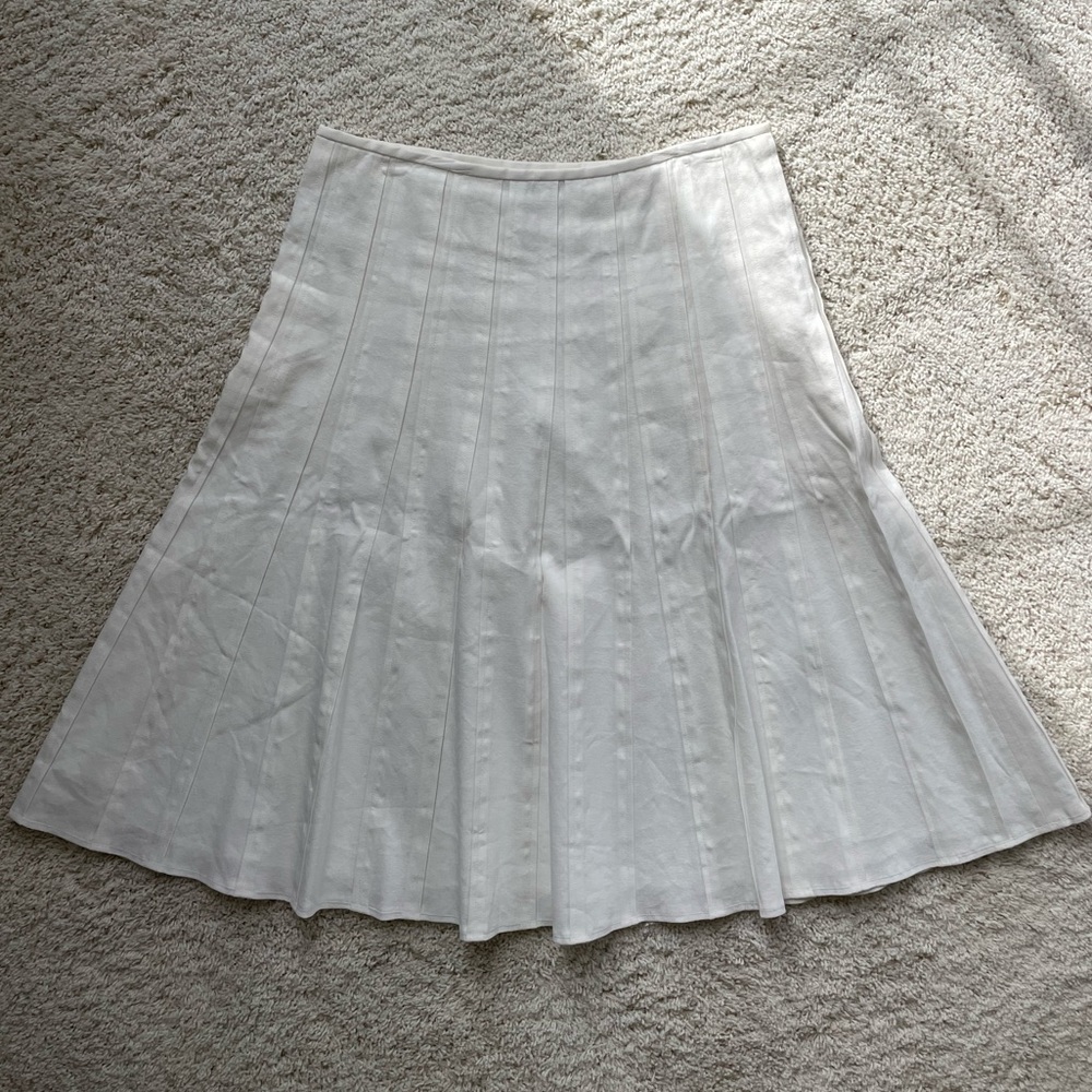 White Midi Skirt by Calvin Klein